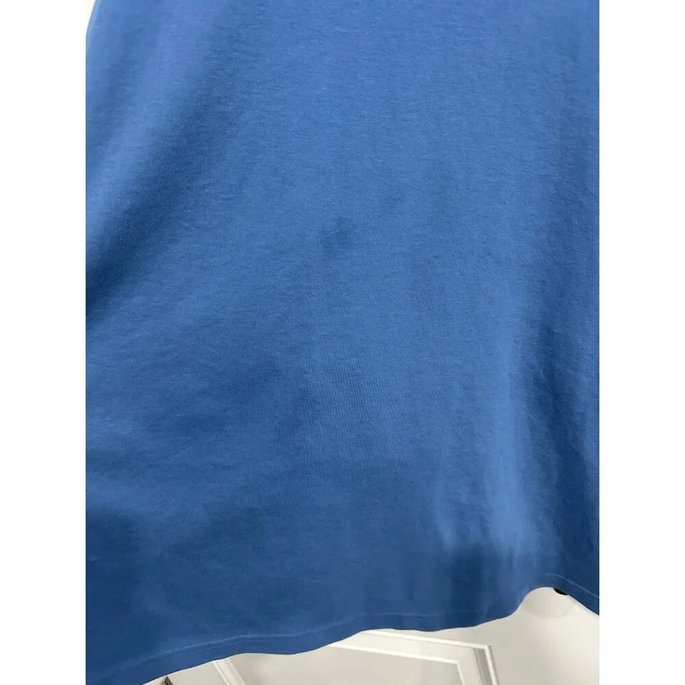 Blair Sleeveless Tank Top Blue Plus Sz 3XL Crewneck Cotton Blend Essentials - Picture 4 of 10